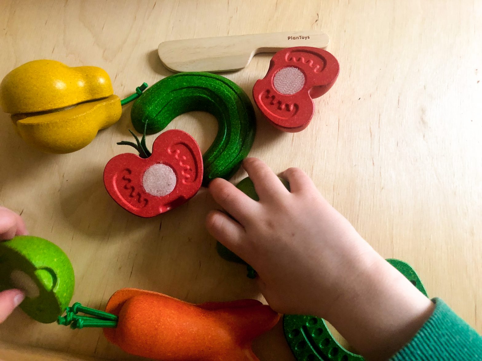 plan toys wonky vegetables