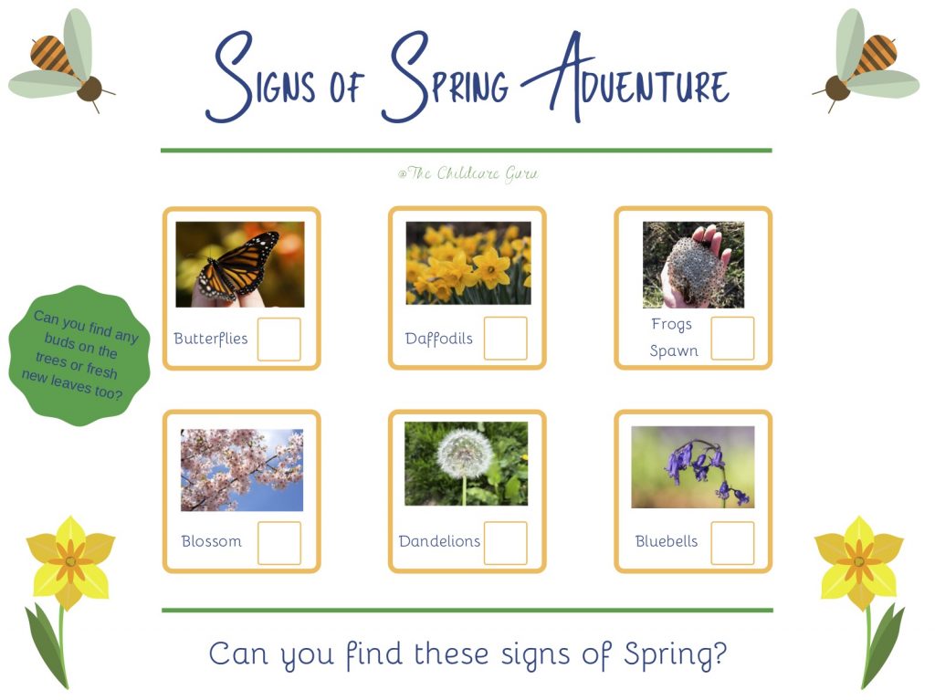 Spring Spotter Sheet