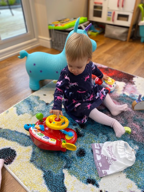 Sienna and her Whirli toys